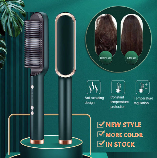 SilkBrush™ – Elimina el frizz rebelde y alisa en segundos.