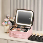 Estuche Maquillaje Portátil Con Luz LED