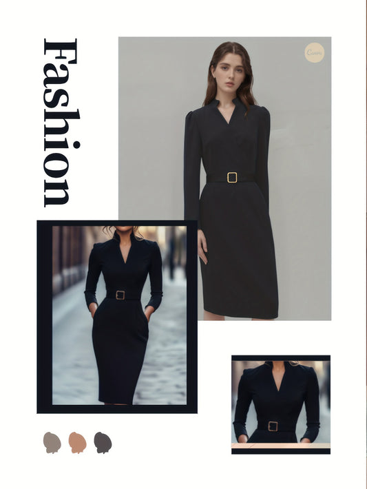 Vestido Ejecutivo Slim Elegancia