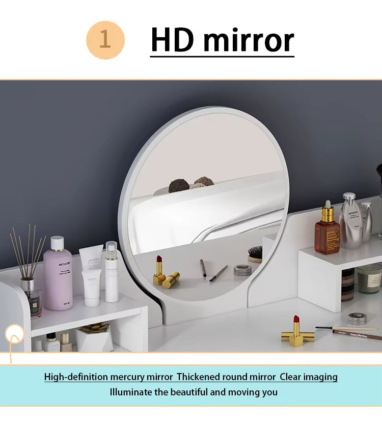 Organizador de Maquillaje Espejo + Luz