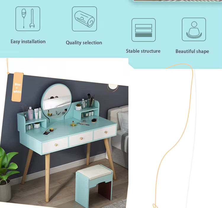 Organizador de Maquillaje Espejo + Luz