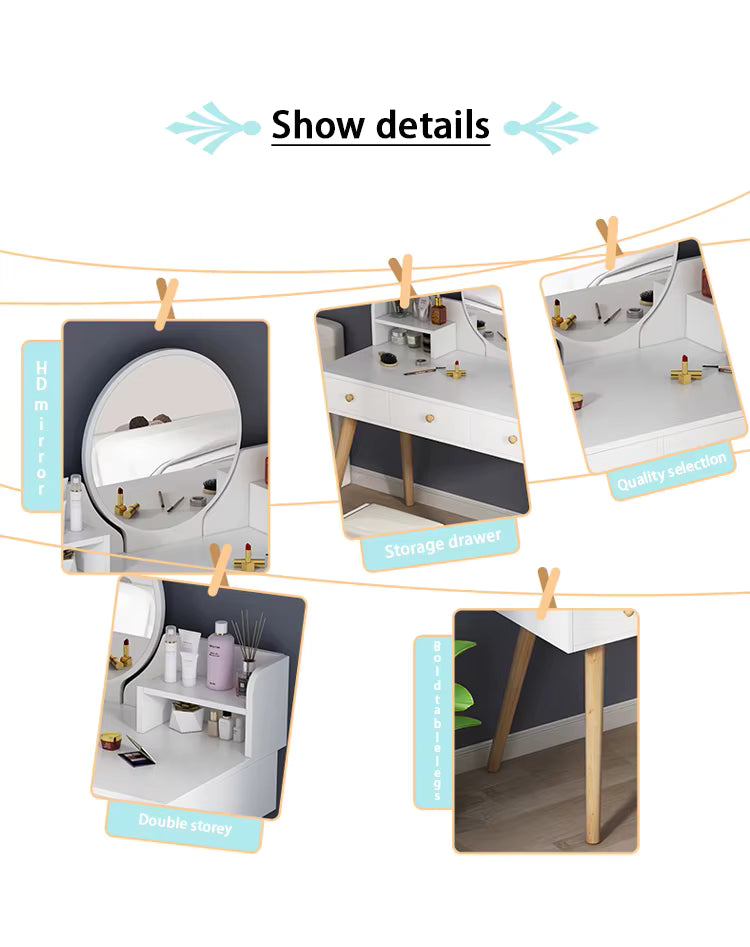 Organizador de Maquillaje Espejo + Luz